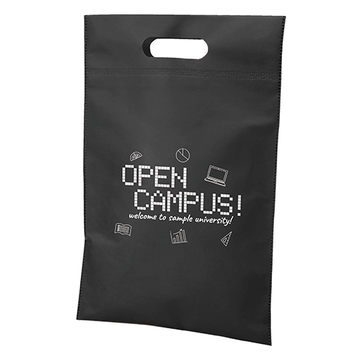 不織布バッグ(小判抜き)(黒)