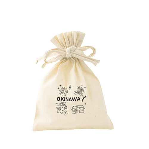 オーガニックコットン巾着M(ナチュラル)