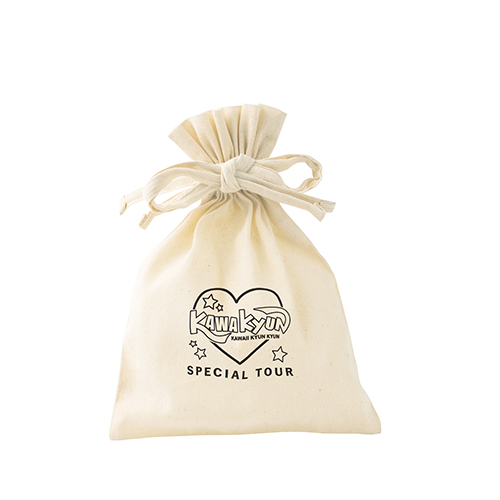 オーガニックコットン巾着M(ナチュラル)