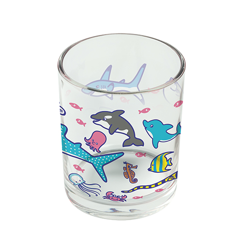 フルカラー印刷対応グラス(200ml)クリア