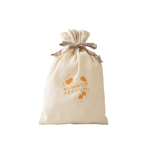 ラッピング巾着M(ナチュラル)※100個～注文可能