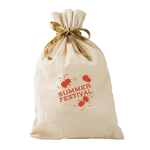 ラッピング巾着L(ナチュラル)※100個～注文可能