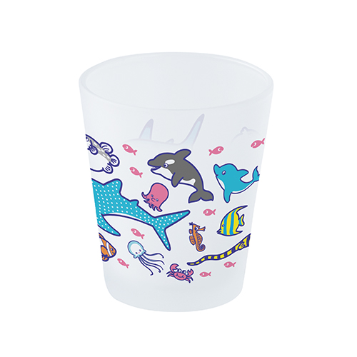 フルカラー印刷対応グラス(330ml)フロスト