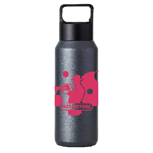 真空ステンレス炭酸ボトル(600ml)(黒)