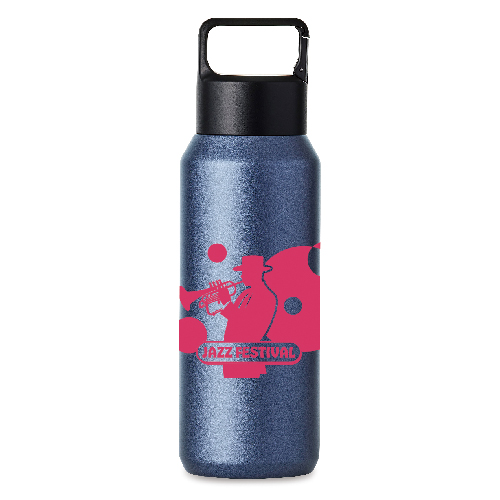 真空ステンレス炭酸ボトル(600ml)(ネイビー)