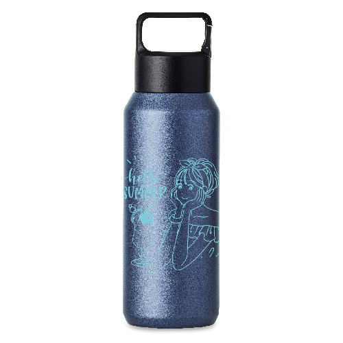 真空ステンレス炭酸ボトル(600ml)(ネイビー)