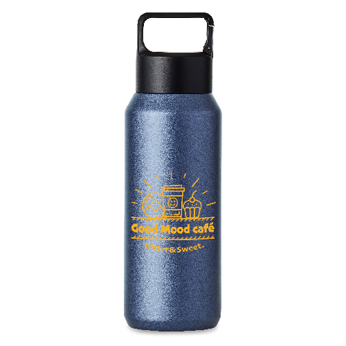 真空ステンレス炭酸ボトル(600ml)(ネイビー)