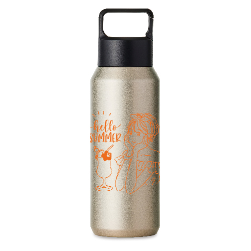 真空ステンレス炭酸ボトル(600ml)(シャンパンゴールド)