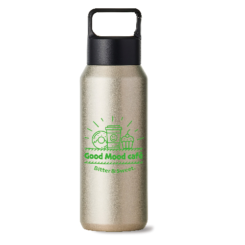 真空ステンレス炭酸ボトル(600ml)(シャンパンゴールド)