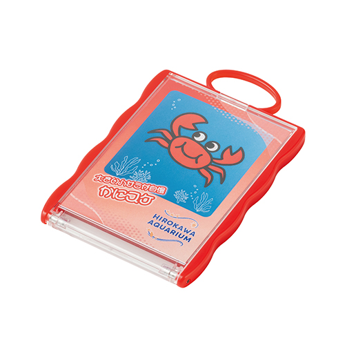 カードホルダーコンパクトミラー(レッド)