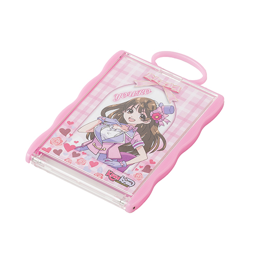 カードホルダーコンパクトミラー(ピンク)