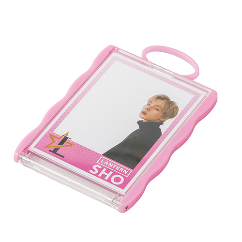 カードホルダーコンパクトミラー(ピンク)