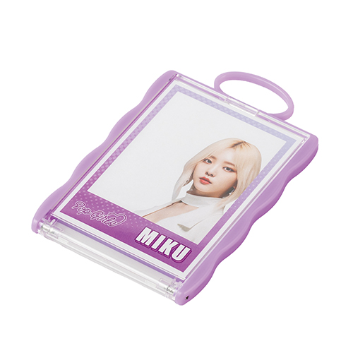カードホルダーコンパクトミラー(パープル)