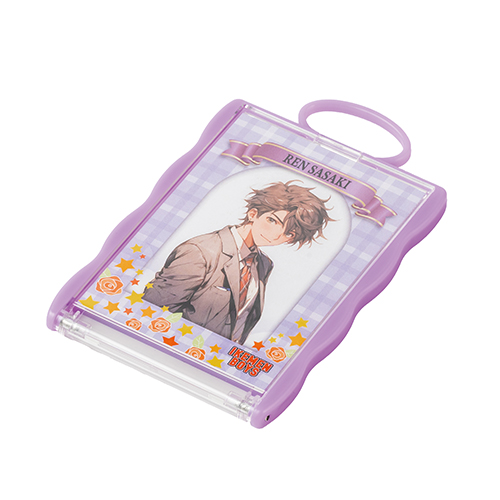 カードホルダーコンパクトミラー(パープル)