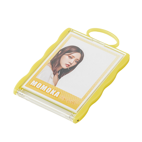 カードホルダーコンパクトミラー(イエロー)