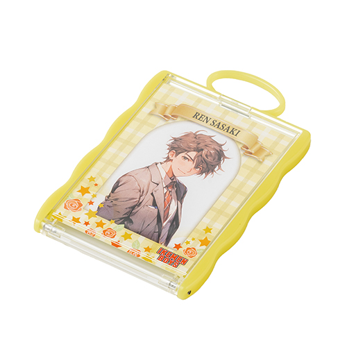 カードホルダーコンパクトミラー(イエロー)