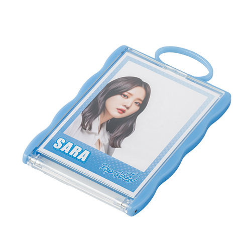 カードホルダーコンパクトミラー(ブルー)