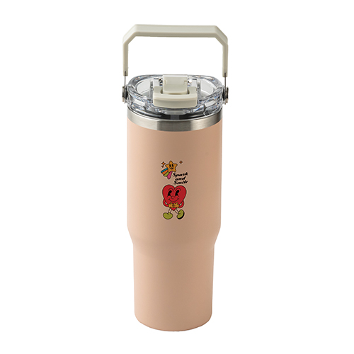 ストロー付き2WAYタンブラー(900ml)(ピンク)