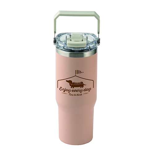 ストロー付き2WAYタンブラー(900ml)(ピンク)