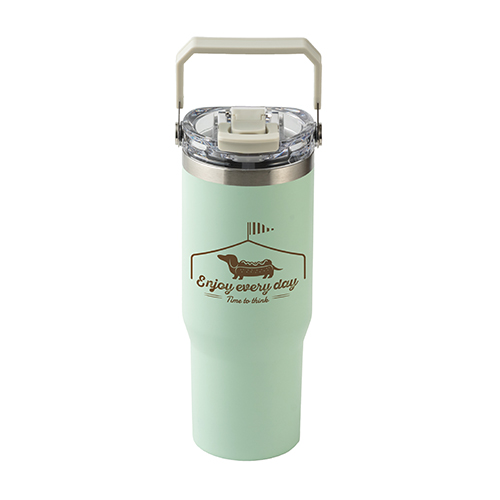ストロー付き2WAYタンブラー(900ml)(グリーン)