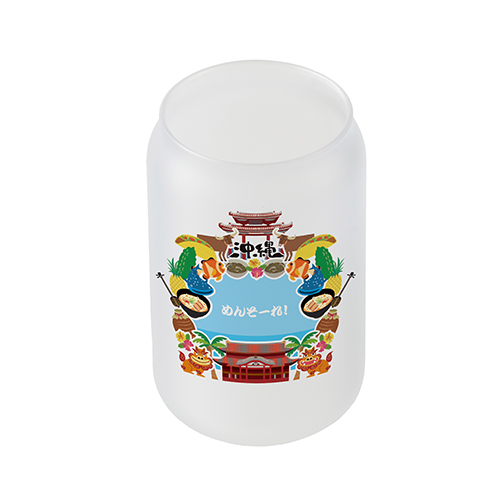 フルカラー印刷対応缶型グラス(460ml)フロスト