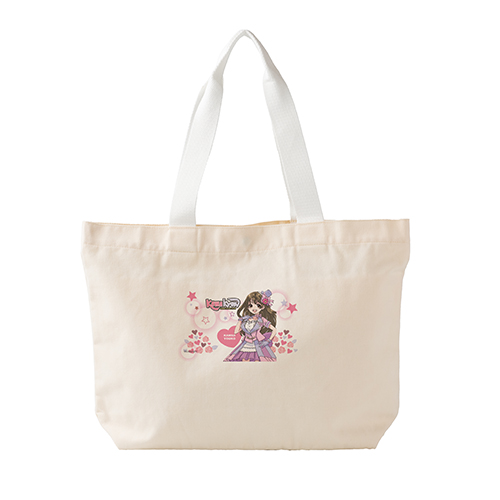 カラフルハンドルトート(白)