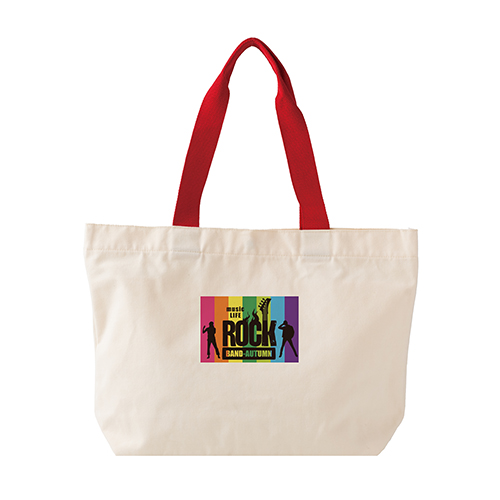 カラフルハンドルトート(レッド)