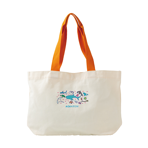 カラフルハンドルトート(オレンジ)