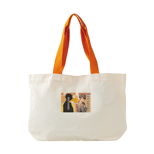 カラフルハンドルトート(オレンジ)