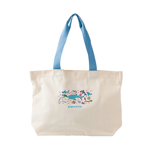 カラフルハンドルトート(ライトブルー)