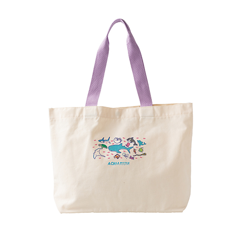 カラフルハンドルトート(パープル)