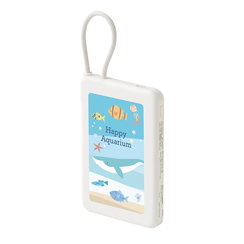 固体電池モバイルバッテリー(5,000mAh)(白)