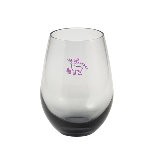 グラデーションラウンドグラス(360ml)(グレー)