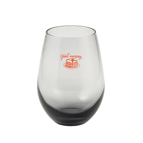 グラデーションラウンドグラス(360ml)(グレー)