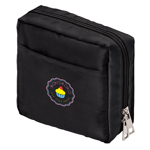 ナイロンスクエアポーチ(ブラック)