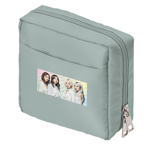 ナイロンスクエアポーチ(グレー)