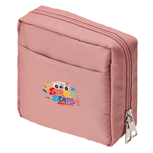 ナイロンスクエアポーチ(ピンク)