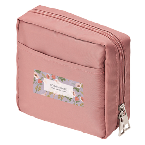 ナイロンスクエアポーチ(ピンク)