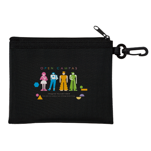 セパレートメッシュポーチ minimum(カラビナ付)(ブラック)