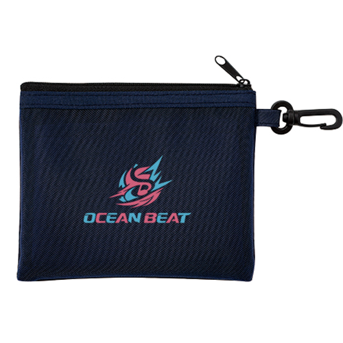 セパレートメッシュポーチ minimum(カラビナ付)(ネイビー)