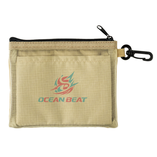 セパレートメッシュポーチ minimum(カラビナ付)(ベージュ)