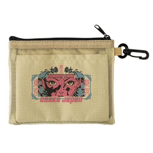 セパレートメッシュポーチ minimum(カラビナ付)(ベージュ)