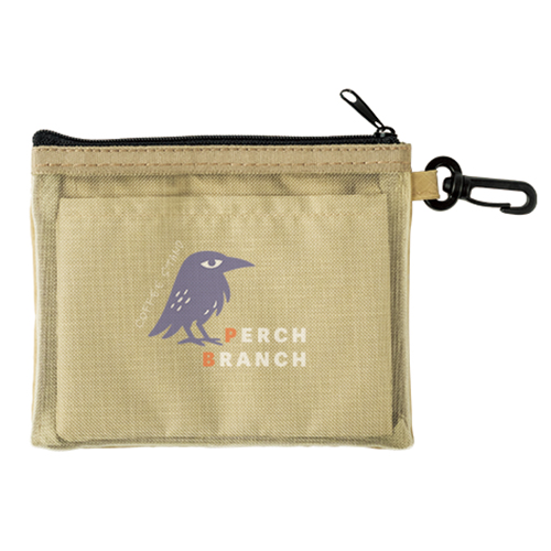 セパレートメッシュポーチ minimum(カラビナ付)(ベージュ)