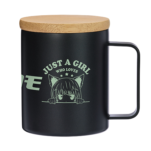 ウッドキャップ・ステンレスマグ(400ml)(ブラック)