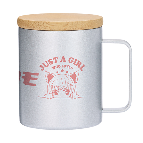 ウッドキャップ・ステンレスマグ(400ml)(シルバー)