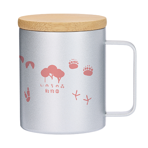 ウッドキャップ・ステンレスマグ(400ml)(シルバー)