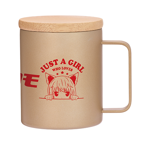 ウッドキャップ・ステンレスマグ(400ml)(ゴールド)