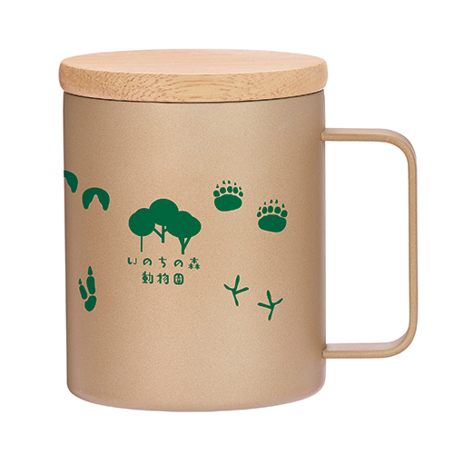 ウッドキャップ・ステンレスマグ(400ml)(ゴールド)