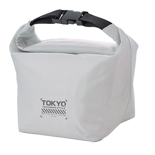 テントクロス保冷温ランチバッグ(グレー)