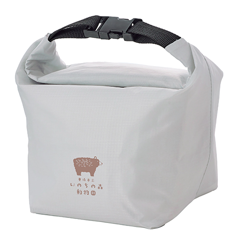 テントクロス保冷温ランチバッグ(グレー)